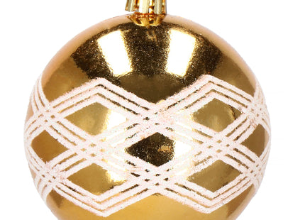 Kerstballen | 30 Stuks | 5 cm | Goud/Wit