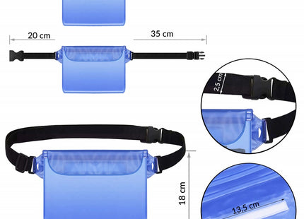 Drybag | Waterdichte Tas | Heuptas | 18 x 22 cm | Blauw