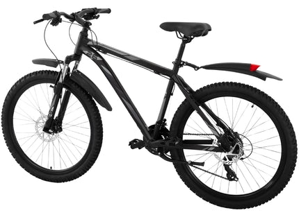 Spatbordenset Voor Mountainbike  - Spatborden Fiets  - Voorwiel - Achterwiel - 2-delige Set - Kunststof - Metaal - Zwart