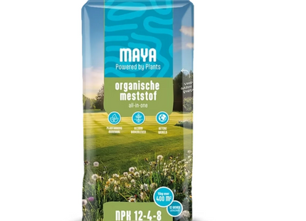 Organische Meststof - Natuurlijke Tuinmest - Voor Gazon en Border - Plantaardig - Bemesting - 15 Kg - 400 M² - 84 Dagen Voeding - All In One