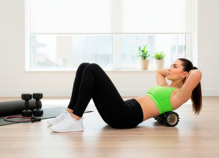 Actiget® Foam roller - Triggerpoint massage - Massage roller - 33 CM - Medium Hard - Zwart - Effecten