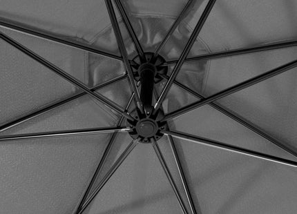 Zweef Parasol | Kantelbaar | Waterafstotend | Grafiet | Ø 350 CM
