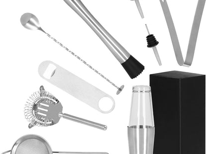 Cocktail Set | 11-Delige Cocktail Shaker Set | RVS | Zilverkleurig