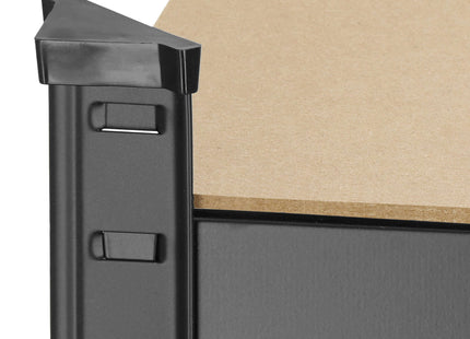 Opbergrek - Stellingkast - 875 KG -  Metaal - Zwart - 180 x 90 x 40 cm