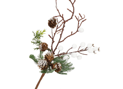 Kunstkersttak - Decoratie - Middenstuk- 33 cm
