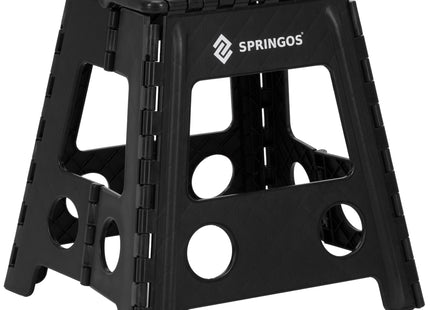 Vouwkruk - Inklapbaar - Platform - Multifunctioneel - Tot 150 Kg - 39 Cm - Zwart