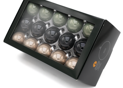 Kerstballen Glas | 30 Stuks | Mix |  Glas | Mat | Glans | Groen | Zwarte | Rose Goud Tinten