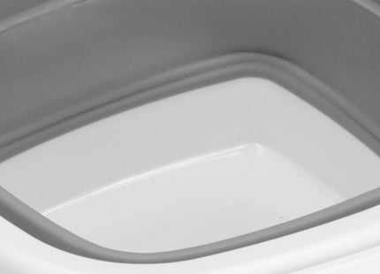 Emmer | Opvouwbare Emmer | 5L | Grijs/Wit