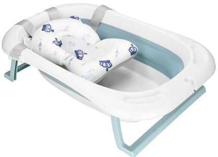 Opvouwbaar Baby Bad - Opvouwbaar - Draagbaar - Met Stop - Thermometer - Kussen - Tot 12 Maanden - 35 L - Blauw - Wit - 82 x 52 x 22 cm