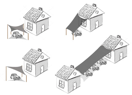 Schaduwdoek | Zonnezeil | Rechthoek | 4 x 3 m | 90% Schaduw | Beige