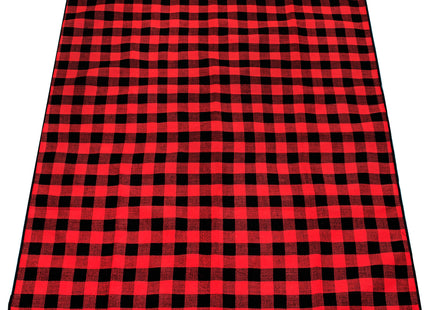 Picknick Kleed | Picknickdeken | Buitenkleed | Picknick | 200 x 150 cm | Zwart/Rood