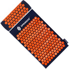 Acupressuurmat -  Spijkermat - Lichaamsstimulator - Ontspanningsmassageapparaat - Kussen - 65x41 cm - Blauw/Oranje