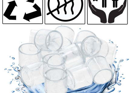 Stoelpoot Doppen - Stoelpootbeschermer - Vloerbeschermer - PVC - Transparant - 16 Stuks