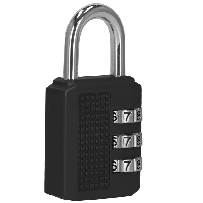 Hangslot - Slot - 3 Cijferig - Bagage - Zwart