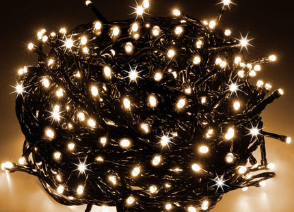 IJspegel Verlichting | Kerstverlichting Buiten | 20 m + 2.5 m Snoer | 500 LED | Flash | Koppelbaar | Warm Wit