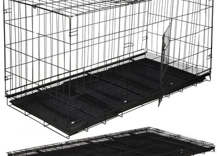 Hondenbench - Bench - Hond / Kat - 130 x 60 x 70 cm - Zwart