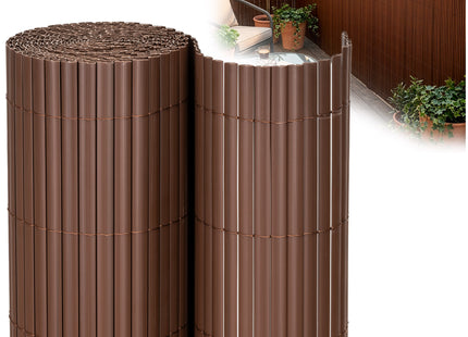 Balkonscherm - Privacyscherm - Hoge Kwaliteit - Waterbestendig - UV-bescherming - 1.4x5 m - Bruin - PVC