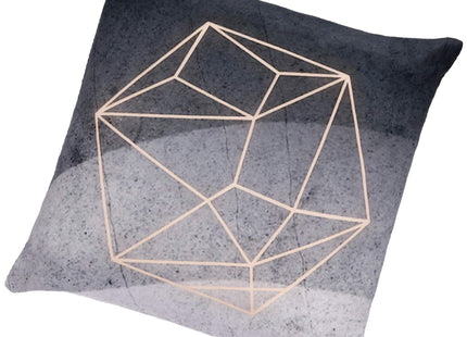 Sierkussenhoes | Kussenhoes | Kussensloop | Woonaccessoires | Geometrisch | Grijstinten | Roze | 40 x 40 cm | 1 Stuk