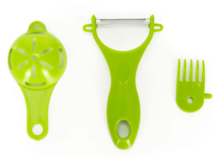 Groentesnijder 7-in-1 – Multifunctionele groenterasp – Met opvangbak en accessoires – Grafiet/Groen