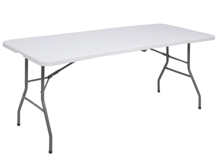Picknick Tafel Met Bankjes - Campingtafel - Campingset - Biertafel - Horeca - Tafel - Bankjes - Opvouwbaar - Wit - 180 x 74 x74 cm