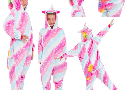 Onesie Kinderen | Eenhoorn | Maat 130/140 | Multicolor