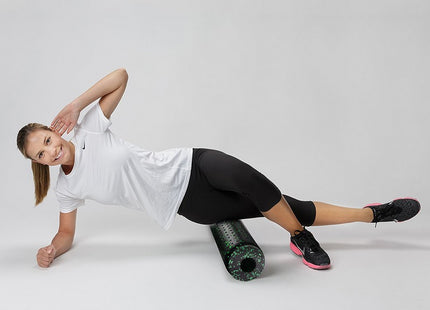 Foam Roller | Medium Hardheid | 33 cm | Zwart/Groen