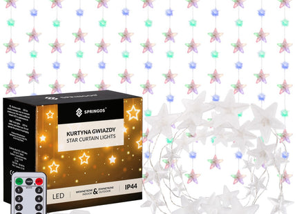 Kerstverlichting Sterrengordijn | Multicolor | 2 m | 136 Led's