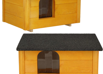 Kattenhuis - Voor Buiten - Geïsoleerd - 56 x 46 x 30 cm