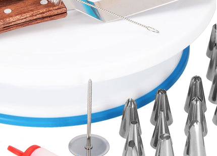 Taart Decoratie Set | Draaiend Taartplateau | 37-Delig