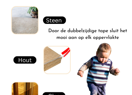 Multifunctionele 2 in 1 Hoekbeschermer | 3 Meter | Hoekbeschermers Tafel | Transparant