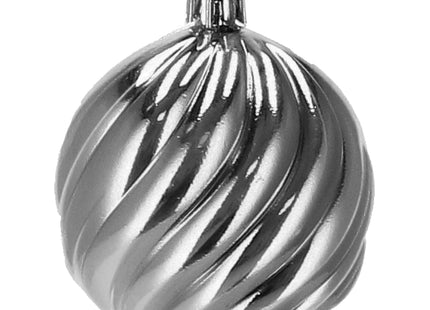 Kerstballen | 20 Stuks | 6 cm | Grijs