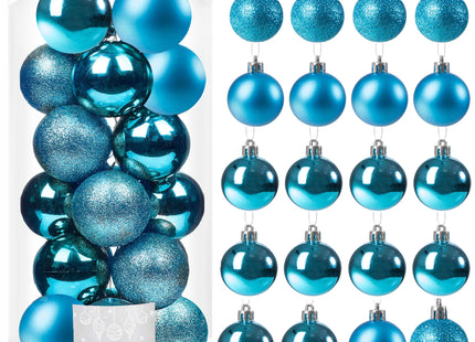 Kerstballen | 20 Stuks | 4 cm | Blauw