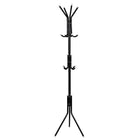 Staande Kapstok | Metaal | 12 Haken | Garderobe Kapstok | Zwart | 177 cm