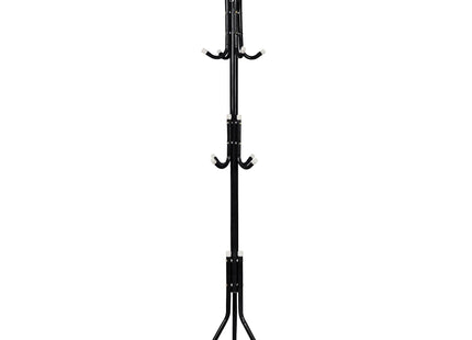 Staande Kapstok | Metaal | 12 Haken | Garderobe Kapstok | Zwart | 177 cm
