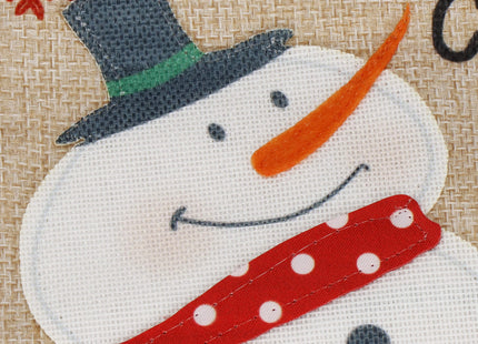 Kerstzak | Cadeautas | Sneeuwpop | 28 x 21 cm