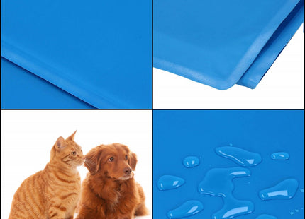 Koelmat Hond | Actieve Verkoelende Gel | 1 Stuk | 40 x 30 cm | Blauw