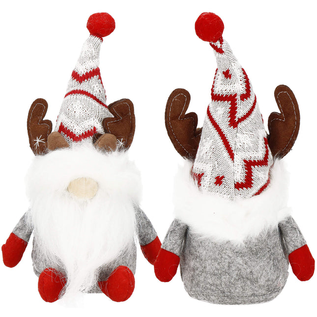 Kerstkabouter - Kerstrendier - Kerstversiering - Stof - 27 cm