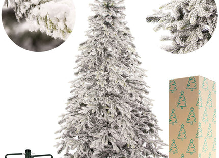 Kunstkerstboom | Premium Snow-Covered Spruce | 220 cm | Zonder Verlichting
