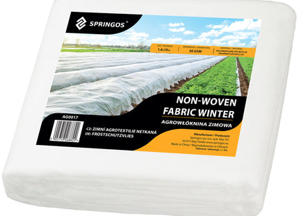 Vliesdoek - Plantenbescherming - 50g/M2 - 10x1.6 M - Wit