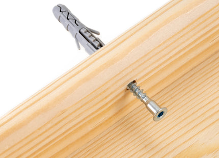 Wandplank - Boekenplank - Ophangbaar - Kruidenplank - Naturel - Grenenhout - 10 Kg - 74x60x20 cm - 2 Stuks - 3 Niveaus