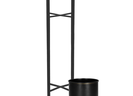 Staande Plantenbak | Plantenbakken | Metaal Zwart | 104 cm