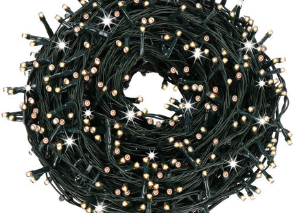 IJspegel Verlichting | Kerstverlichting Buiten | 12 m + 2.5 m Snoer | 300 LED | Flash | Koppelbaar | Warm/Koel Wit