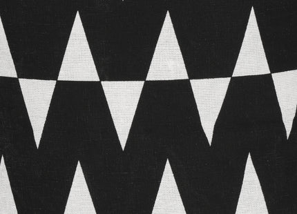 Opbergmand - Speelgoedmand - Kledingmand - Organizer - Handvatten - Geometrisch - Zwart - Wit