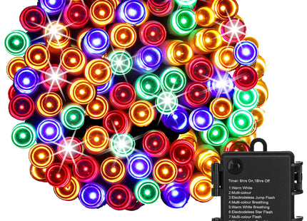 Kerstboomverlichting | met 50 LED Lampjes | 5 M | Multicolor | Programmeur