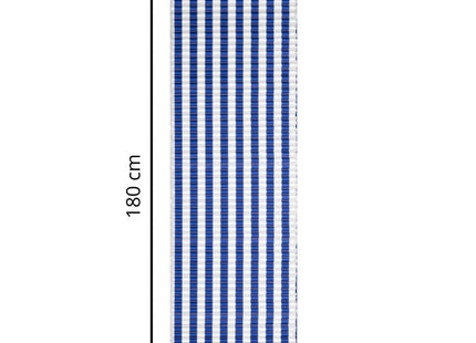 Strandmatras - Opvouwbaar - Kussen - Strepen - 180 X 60 CM - Wit/Blauw