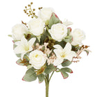 Kunstbloemen - Sierboeket - Decoratief - 9 Rozen - Decoratief - 37 cm