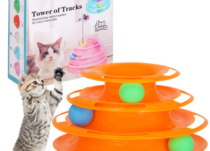 Kattenspeelgoed |Kattenspeeltjes | Kattenballentoren | Dierenspeelgoed |  Multicolor