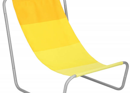 Ligstoel | Strandstoel | Ligbed | Inclusief Draagtas | Geeltinten