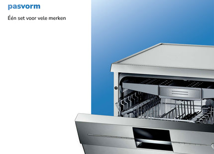 Vaatwasser Wiel Voor Onderkorf Geschikt voor IKEA, AEG, Electrolux, Zanussi, Etna - 8 stuks  - 40mm