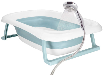 Opvouwbaar Baby Bad - Opvouwbaar - Draagbaar - Met Stop - Thermometer - Kussen - Tot 12 Maanden - 35 L - Blauw - Wit - 82 x 52 x 22 cm